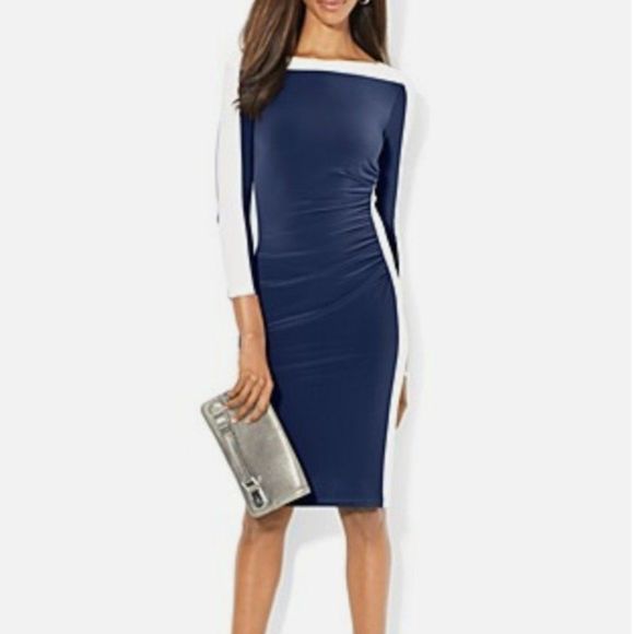 Lauren Ralph Lauren Dresses & Skirts - Lauren Ralph Lauren Navy and White Dress Size 6